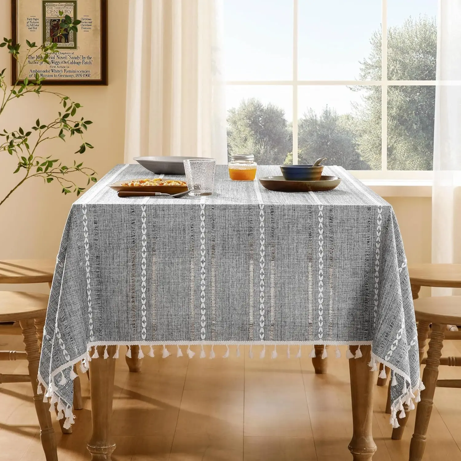 Tablecloth Cotton Linen Stripe Resistant Dust-Proof Soft Table Cover for Kitchen Dinning Wedding Tabletop Decoration Rectangular
Tablecloth Cotton Linen Stripe Resistant Dust-Proof Soft Table Cover for Kitchen Dinning Wedding Tabletop Decoration Rectangular