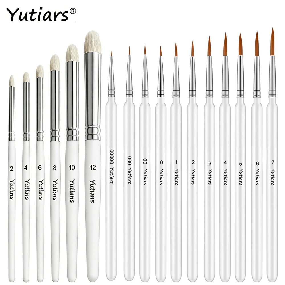 17Pcs Fine Micro Detail Paint Brushes Wood Handle Drybrush for Miniature Art DND Warhammer 40K Acrylic Watercolor Painting
17Pcs Fine Micro Detail Paint Brushes Wood Handle Drybrush for Miniature Art DND Warhammer 40K Acrylic Watercolor Painting