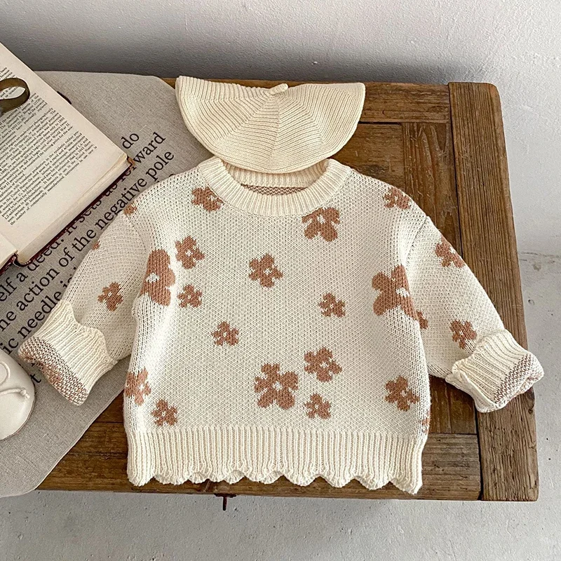 Infant Kids Baby Girls Boys Long Sleeve Flower Printing Knit Pullover Sweaters Baby Girls Boys Children's Clothes Sweaters
Infant Kids Baby Girls Boys Long Sleeve Flower Printing Knit Pullover Sweaters Baby Girls Boys Children's Clothes Sweaters