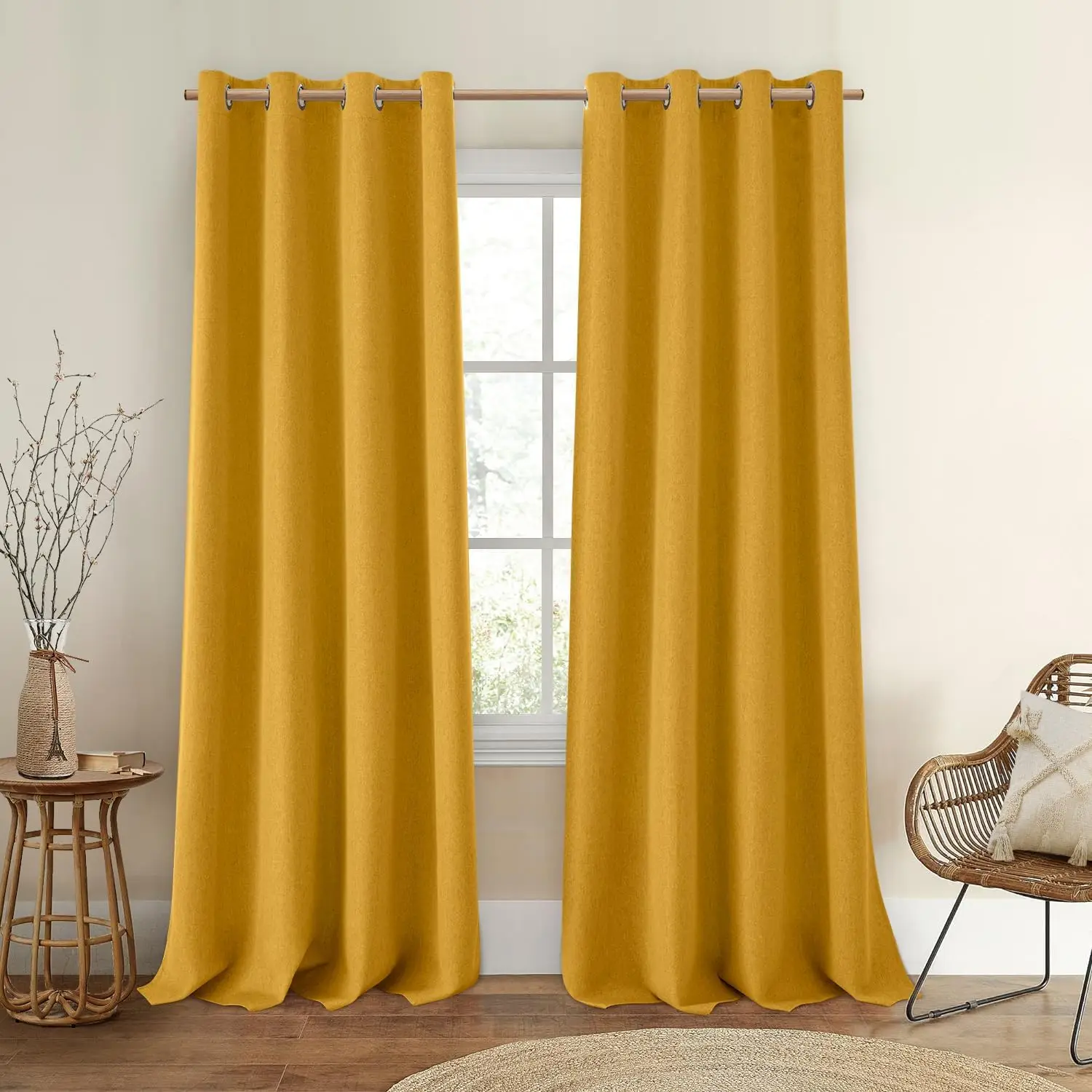 Желтые льняные шторы Mustard Yellow, 100% светонепроницаемые, с термоизоляцией, 52 дюйма (ширина) x 96 дюймов (длина), с люверсами, 2 панели, для гостиной и спальни
Желтые льняные шторы Mustard Yellow, 100% светонепроницаемые, с термоизоляцией, 52 дюйма (ширина) x 96 дюймов (длина), с люверсами, 2 панели, для гостиной и спальни