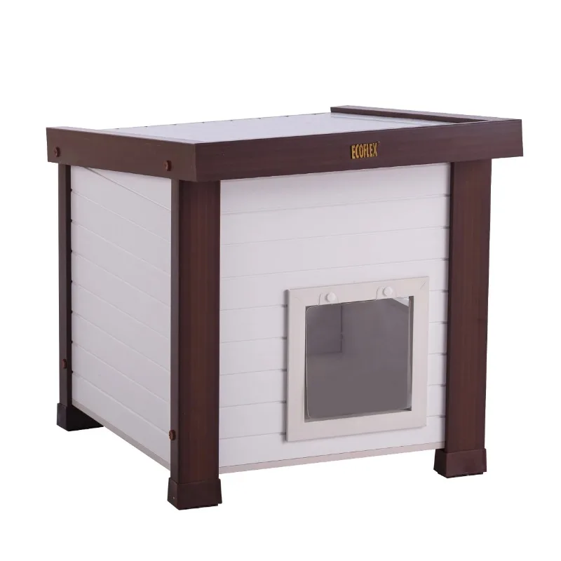 Outdoor Cat House, Durable Wood-Plastic Composite, Dual Entry, Easy Assembly, Elevated Floor, Ventilated, Heated
Outdoor Cat House, Durable Wood-Plastic Composite, Dual Entry, Easy Assembly, Elevated Floor, Ventilated, Heated