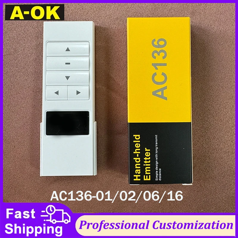 A-OK AC136 Series Wireless RF433 Transmitter Emotter Hand-held Remote for A-OK RF433 motor,AC136-1,AC136-2,AC136-6,AC136-16
A-OK AC136 Series Wireless RF433 Transmitter Emotter Hand-held Remote for A-OK RF433 motor,AC136-1,AC136-2,AC136-6,AC136-16