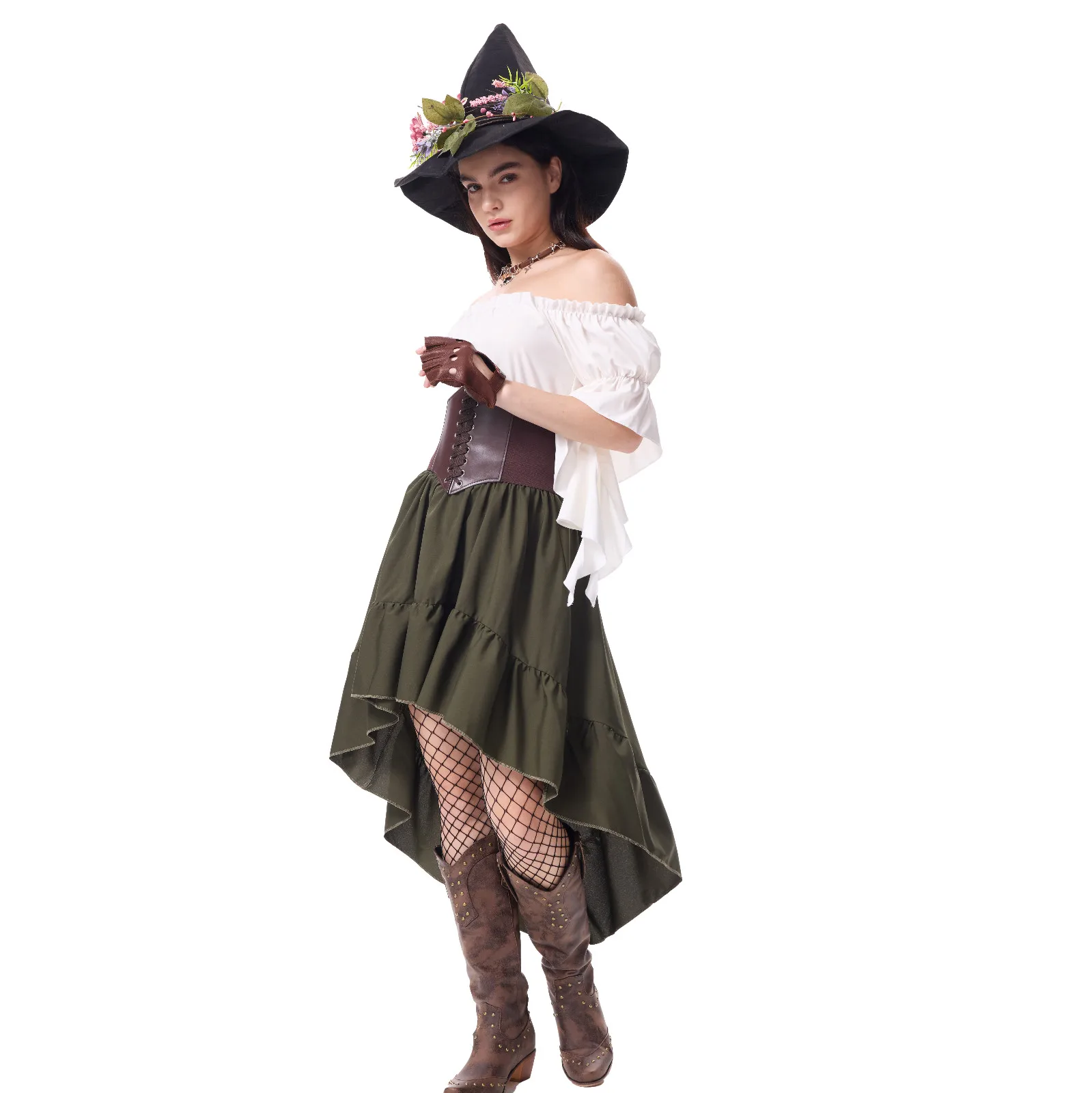 Women'S Fantasy Magic Theme Costume Masquerade Elf Costume Women'S Retro Corset Tube Dress Role Play Prop Set
Women'S Fantasy Magic Theme Costume Masquerade Elf Costume Women'S Retro Corset Tube Dress Role Play Prop Set