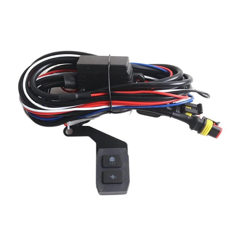 S07 LED Motorcycle Headlight Smart Wiring Harness Off Road Work Light Driving Lamp Control Wire Kit ATV Truck Universal 12V SUVs
S07 LED Motorcycle Headlight Smart Wiring Harness Off Road Work Light Driving Lamp Control Wire Kit ATV Truck Universal 12V SUVs