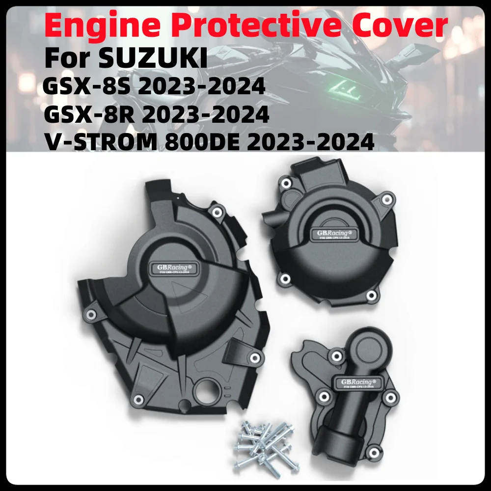 For Suzuki GSX-8S / GSX-8R 2023-2024 V-STROM 800DE 2023-2024 GB Racing Motorcycle Engine Cover Protection
For Suzuki GSX-8S / GSX-8R 2023-2024 V-STROM 800DE 2023-2024 GB Racing Motorcycle Engine Cover Protection