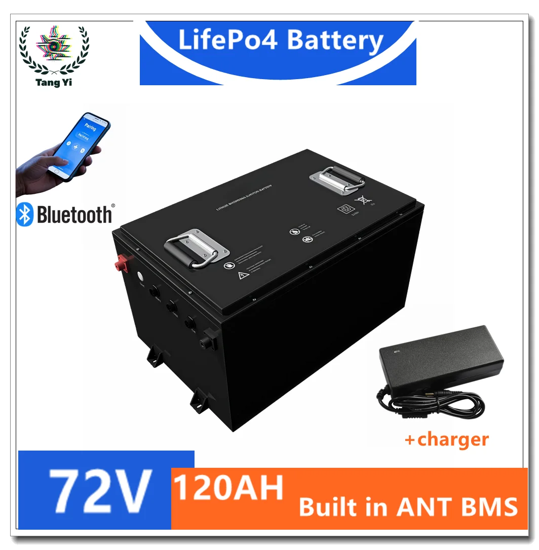 72V 120AH Built In ANT BMS With Bluetooth LifePO4 Battery Pack for Solar Storage System
72V 120AH Built In ANT BMS With Bluetooth LifePO4 Battery Pack for Solar Storage System