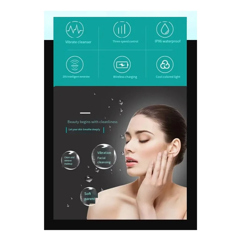 FORC-Vibration Щетка для очищения лица Вибрационное очищающее средство Fordeep Pore Cleansing Beauty Enhancement
FORC-Vibration Щетка для очищения лица Вибрационное очищающее средство Fordeep Pore Cleansing Beauty Enhancement