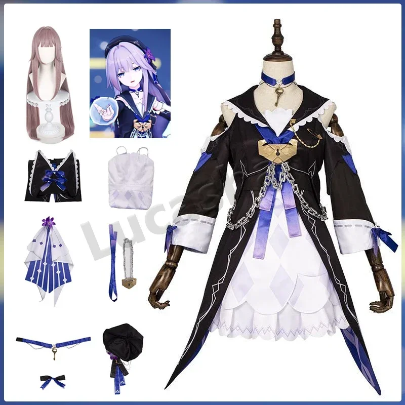 CosplayHerta Cosplay Honkai Star Rail Costume Herta Wig Game Honkai Impact 3 Clothes Anime Lolita Dress Black Beret Hat Lovely U
CosplayHerta Cosplay Honkai Star Rail Costume Herta Wig Game Honkai Impact 3 Clothes Anime Lolita Dress Black Beret Hat Lovely U