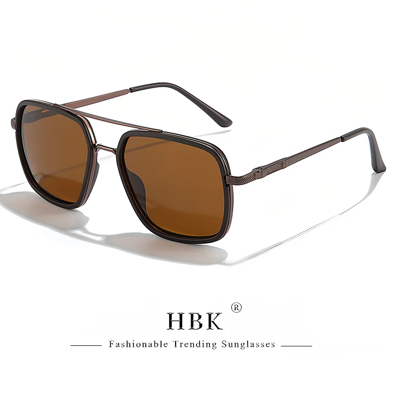 HBK New Pilot Polarized Glasses Men's Metal Big Frame Glasses Outdoor Vacation Party Leisure Shopping Gifts Oculos De Sol
HBK New Pilot Polarized Glasses Men's Metal Big Frame Glasses Outdoor Vacation Party Leisure Shopping Gifts Oculos De Sol