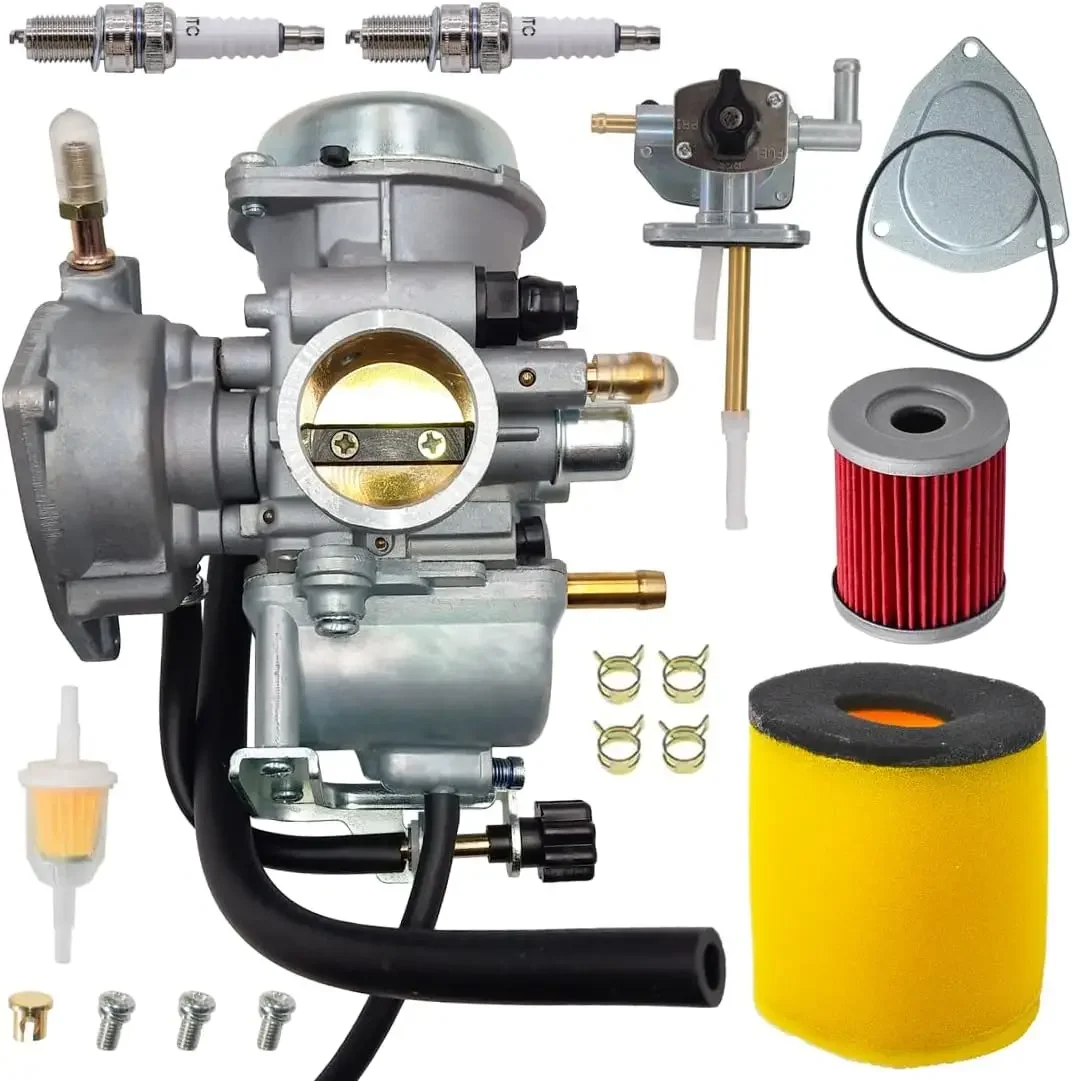 Compatible with Carburetor for Suzuki Ozark 250 LT-F250 2002-2009 | Replaces 13200-05G10 13200-21G10 | W/Petcock Air Filter
Compatible with Carburetor for Suzuki Ozark 250 LT-F250 2002-2009 | Replaces 13200-05G10 13200-21G10 | W/Petcock Air Filter