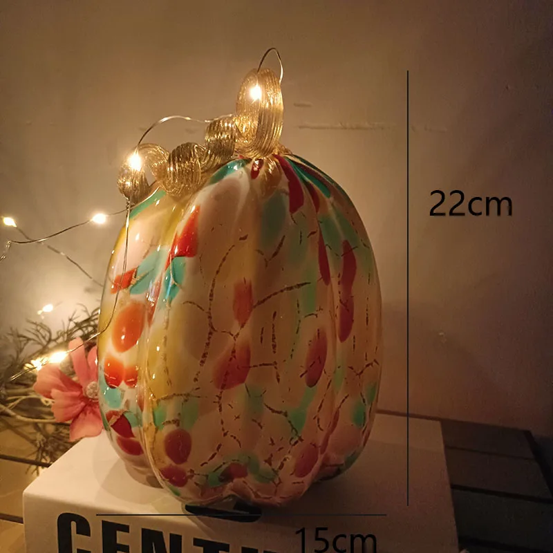 Pastoral Style Pumpkin Decoration Glass Handicraft Ornaments Orange Halloween decor Irregular Room Art Decorative Ornaments
Pastoral Style Pumpkin Decoration Glass Handicraft Ornaments Orange Halloween decor Irregular Room Art Decorative Ornaments
