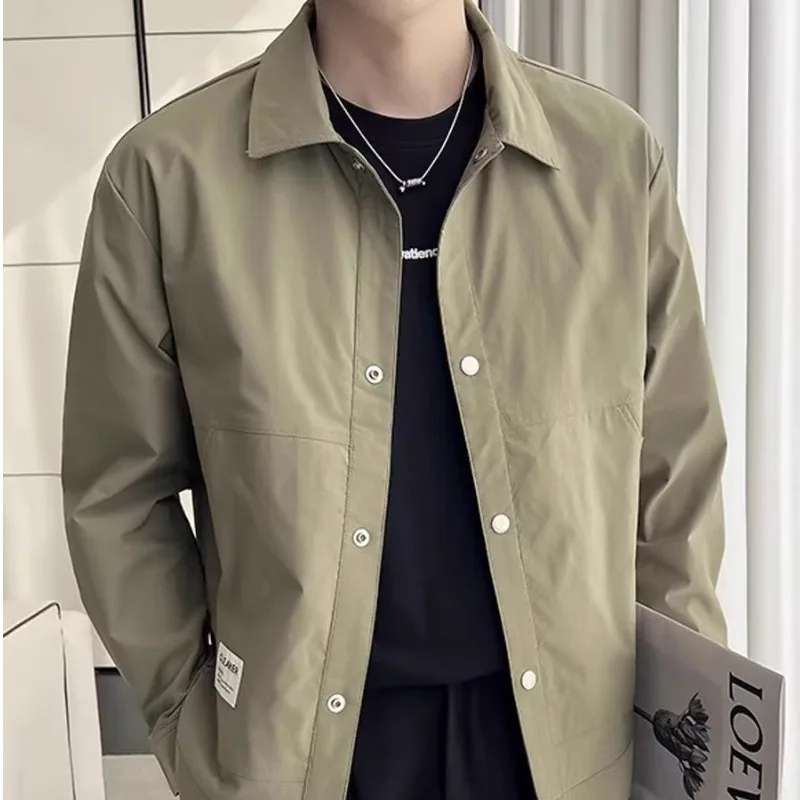 Men's Slim Fit Casual Jaet Turn-down Collar Big Size 250 Pou Simple Pure Color Korean Sle Autumn Faion Outerwear
Men's Slim Fit Casual Jaet Turn-down Collar Big Size 250 Pou Simple Pure Color Korean Sle Autumn Faion Outerwear