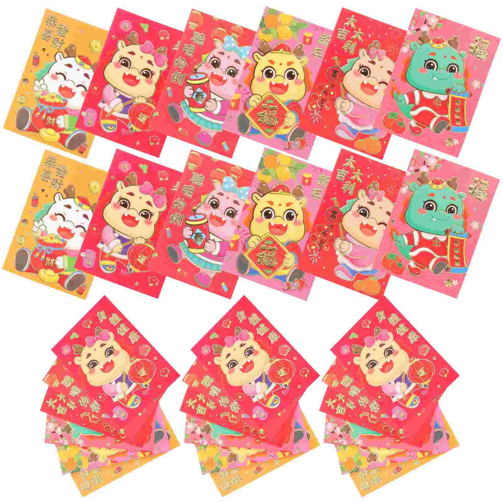 30 Pcs 2024 Year of The Dragon Pattern Red Packet Italian Cartoon Zodiac New Bag (128b-1) 30pcs Spring Festival Envelope
30 Pcs 2024 Year of The Dragon Pattern Red Packet Italian Cartoon Zodiac New Bag (128b-1) 30pcs Spring Festival Envelope