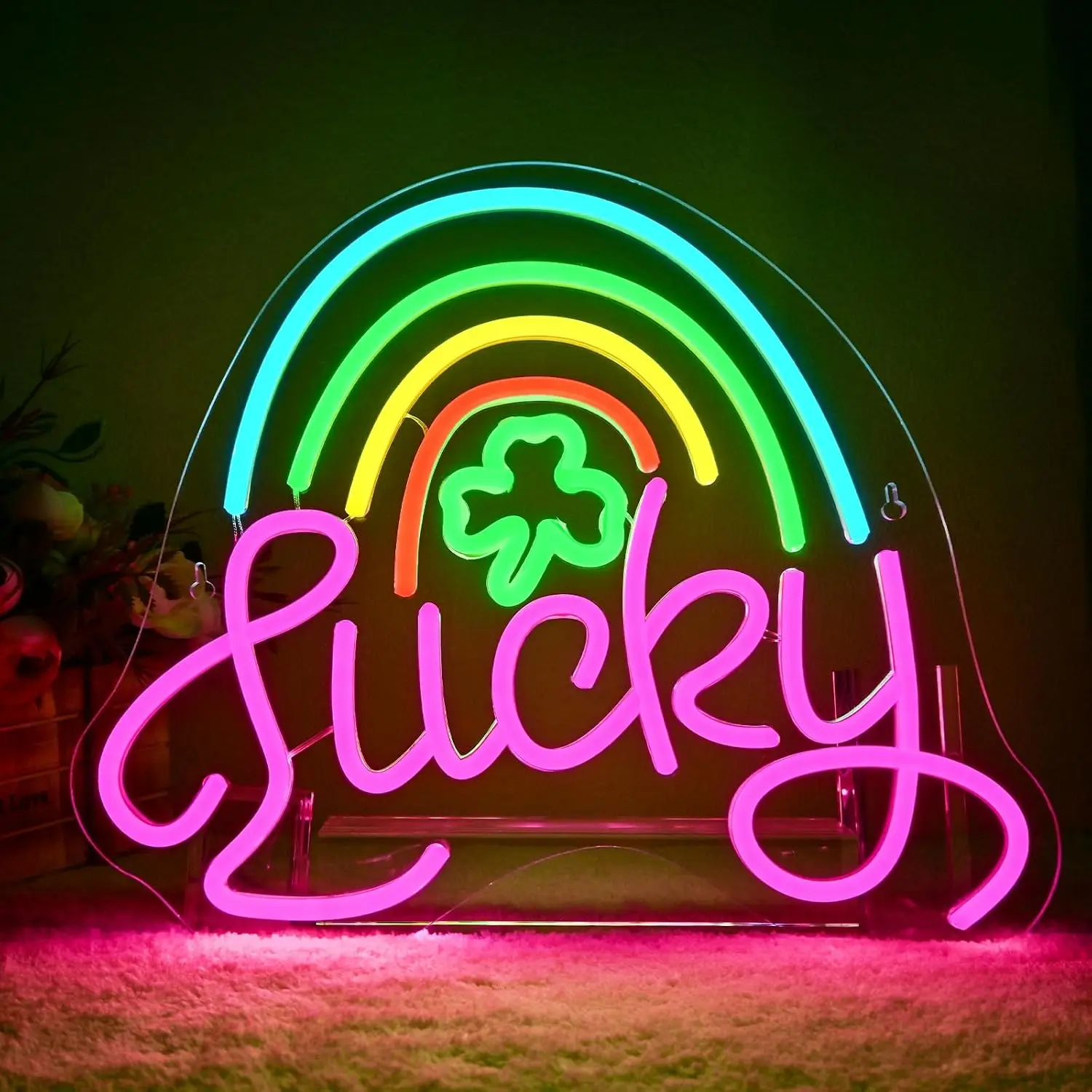 Lucky Clover Neon Sign LED USB Neon Light for Bedroom Game Room Man Cave Party Bar Club Garage Home Bistro Shop Decoration Gift
Lucky Clover Neon Sign LED USB Neon Light for Bedroom Game Room Man Cave Party Bar Club Garage Home Bistro Shop Decoration Gift