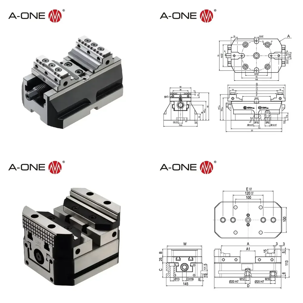A-ONE Gerardi Stainless Steel Multitasking Vise for CNC Milling 3A-110519
A-ONE Gerardi Stainless Steel Multitasking Vise for CNC Milling 3A-110519