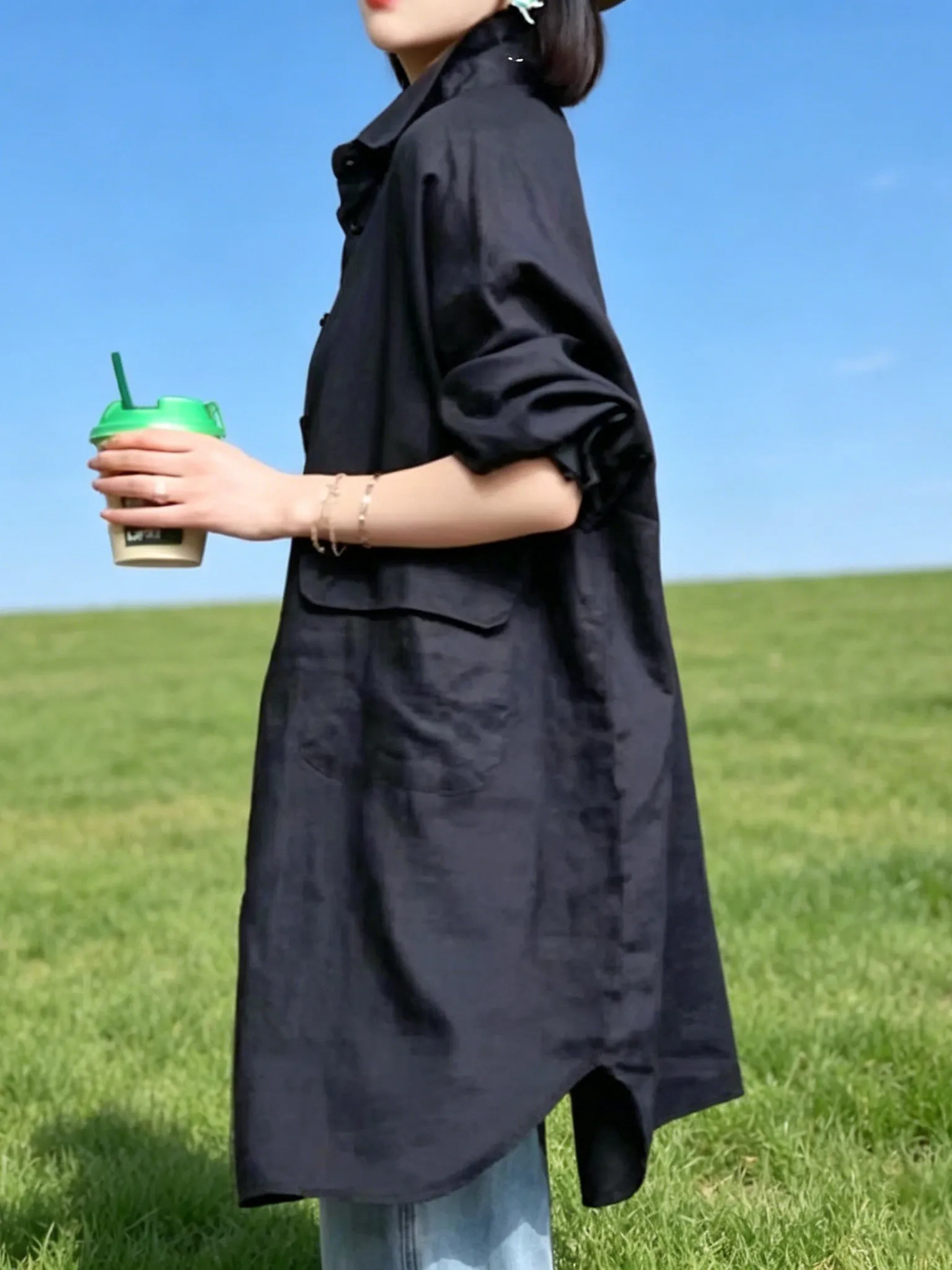 Women's Loose Fashionable Sun Protection Shirt Retro Hong Kong Style Summer 2026 Breathable Long Sleeve Commute Friendly
Women's Loose Fashionable Sun Protection Shirt Retro Hong Kong Style Summer 2026 Breathable Long Sleeve Commute Friendly