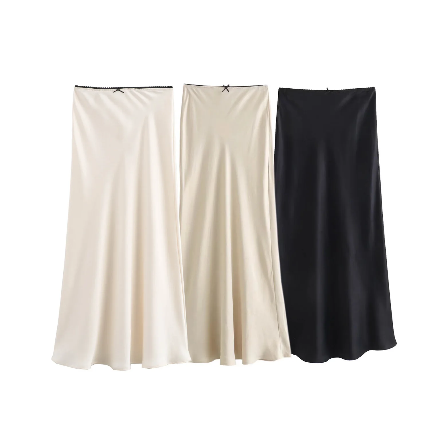 Zeyla весенняя женская атласная длинная юбка трапециевидной формы с высокой талией, украшенная бантом, винтажные шикарные модные женские юбки, элегантные Mujer
Zeyla весенняя женская атласная длинная юбка трапециевидной формы с высокой талией, украшенная бантом, винтажные шикарные модные женские юбки, элегантные Mujer