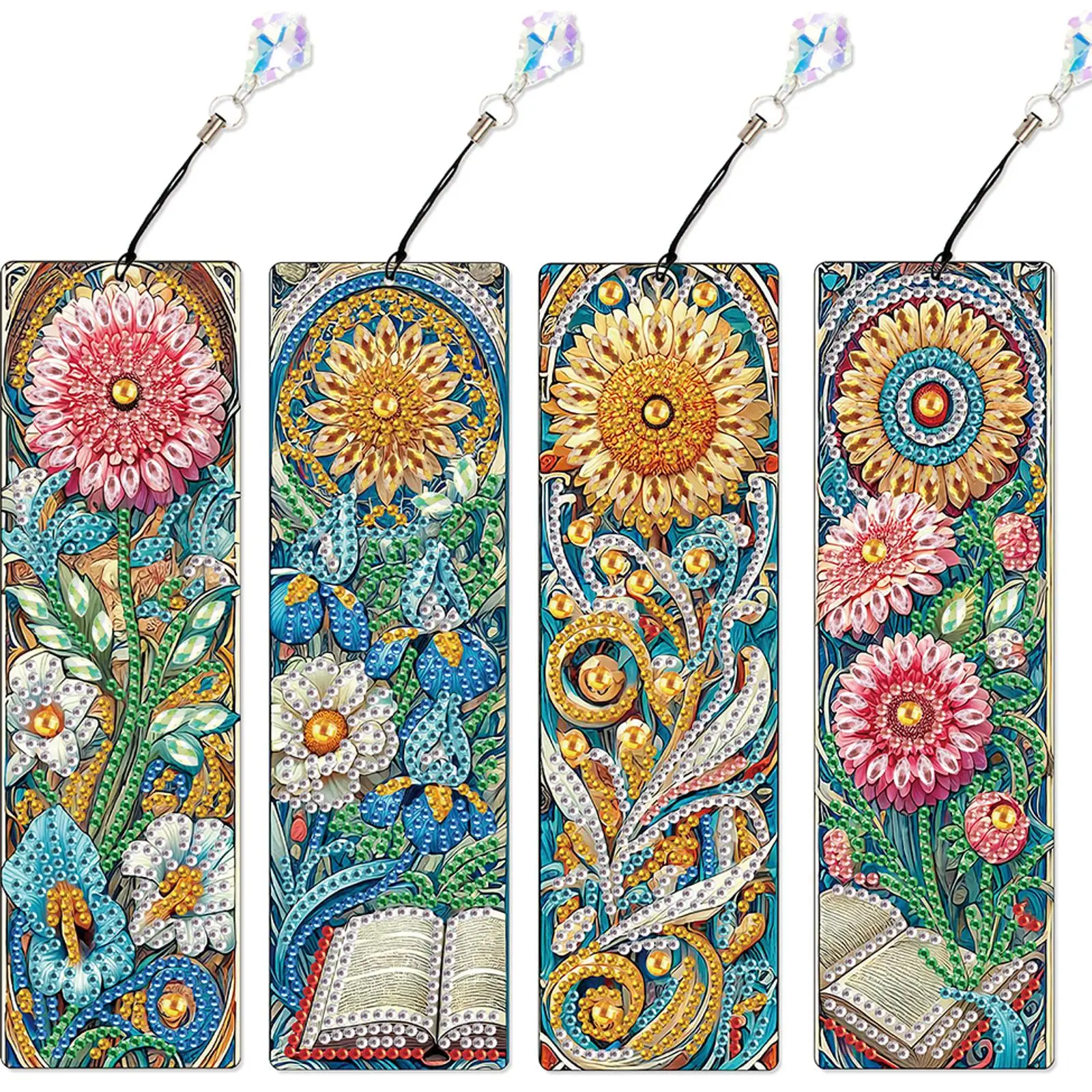 4Pcs Special Shape Books Flowers 5D DIY Diamond Painting Bookmark for Bookworm
4Pcs Special Shape Books Flowers 5D DIY Diamond Painting Bookmark for Bookworm