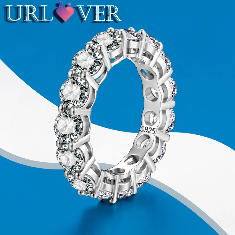 URLOVER 0.5ct 5mm D Color Full Moissanite Ring s925 Sterling Sliver Diamond Rings For Women Wedding Bands Engagement Jewelry
URLOVER 0.5ct 5mm D Color Full Moissanite Ring s925 Sterling Sliver Diamond Rings For Women Wedding Bands Engagement Jewelry