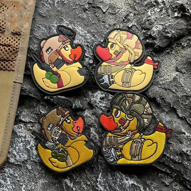 Little Yellow Duck Embroidered Hook and Loop Patches Exquisite Pvc Morale Badge Duck Patch Backpack Tactical Stickers Armband
Little Yellow Duck Embroidered Hook and Loop Patches Exquisite Pvc Morale Badge Duck Patch Backpack Tactical Stickers Armband