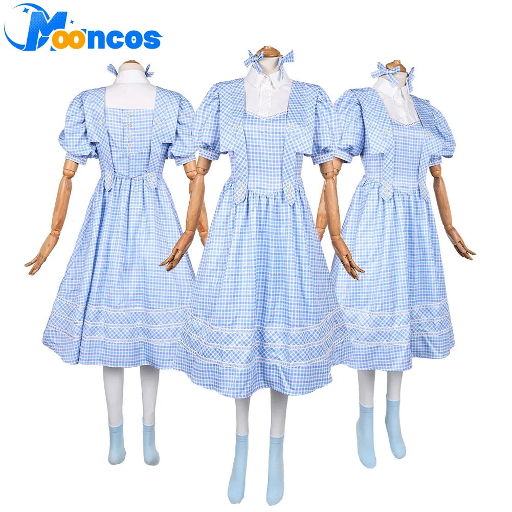 Дороти, синее платье для косплея, носки, набор заколок для волос, 2025 фильм Wicked: для хорошего костюма для женщин, карнавальный костюм на Хэллоуин в стиле фэнтези
Дороти, синее платье для косплея, носки, набор заколок для волос, 2025 фильм Wicked: для хорошего костюма для женщин, карнавальный костюм на Хэллоуин в стиле фэнтези