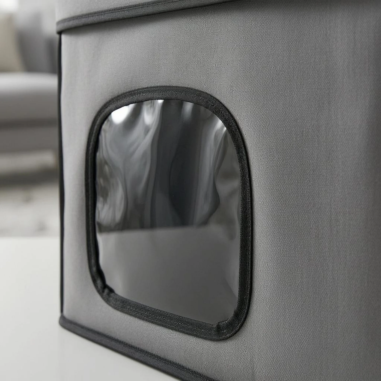 Collapsible Pet House Light Gray Indoor Pet Shelter Foldable Feline Shelter Carry Handle Creature Home Arched Opening
Collapsible Pet House Light Gray Indoor Pet Shelter Foldable Feline Shelter Carry Handle Creature Home Arched Opening