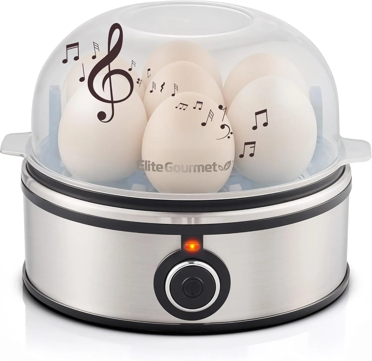 7-Egg Capacity Electric Cooker for Soft, Medium, Hard-Boiled Eggs, Omelets, Poached Eggs with Auto Shut-Off and Melody Alert
7-Egg Capacity Electric Cooker for Soft, Medium, Hard-Boiled Eggs, Omelets, Poached Eggs with Auto Shut-Off and Melody Alert