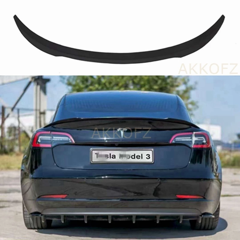 For Tesla Model 3 High Quality ABS Material Black Rear Spoiler Trunk Wing 2017 -2022
For Tesla Model 3 High Quality ABS Material Black Rear Spoiler Trunk Wing 2017 -2022