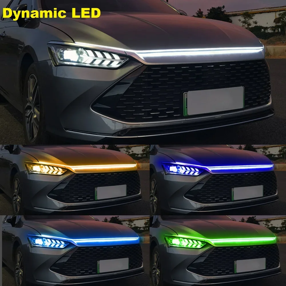 Универсальная световая полоса на капоте автомобиля «сделай сам», дневная полоса для бега, освещение сканирования, IP68, гибкая декоративная неоновая лампа, динамический светодиод
Универсальная световая полоса на капоте автомобиля «сделай сам», дневная полоса для бега, освещение сканирования, IP68, гибкая декоративная неоновая лампа, динамический светодиод