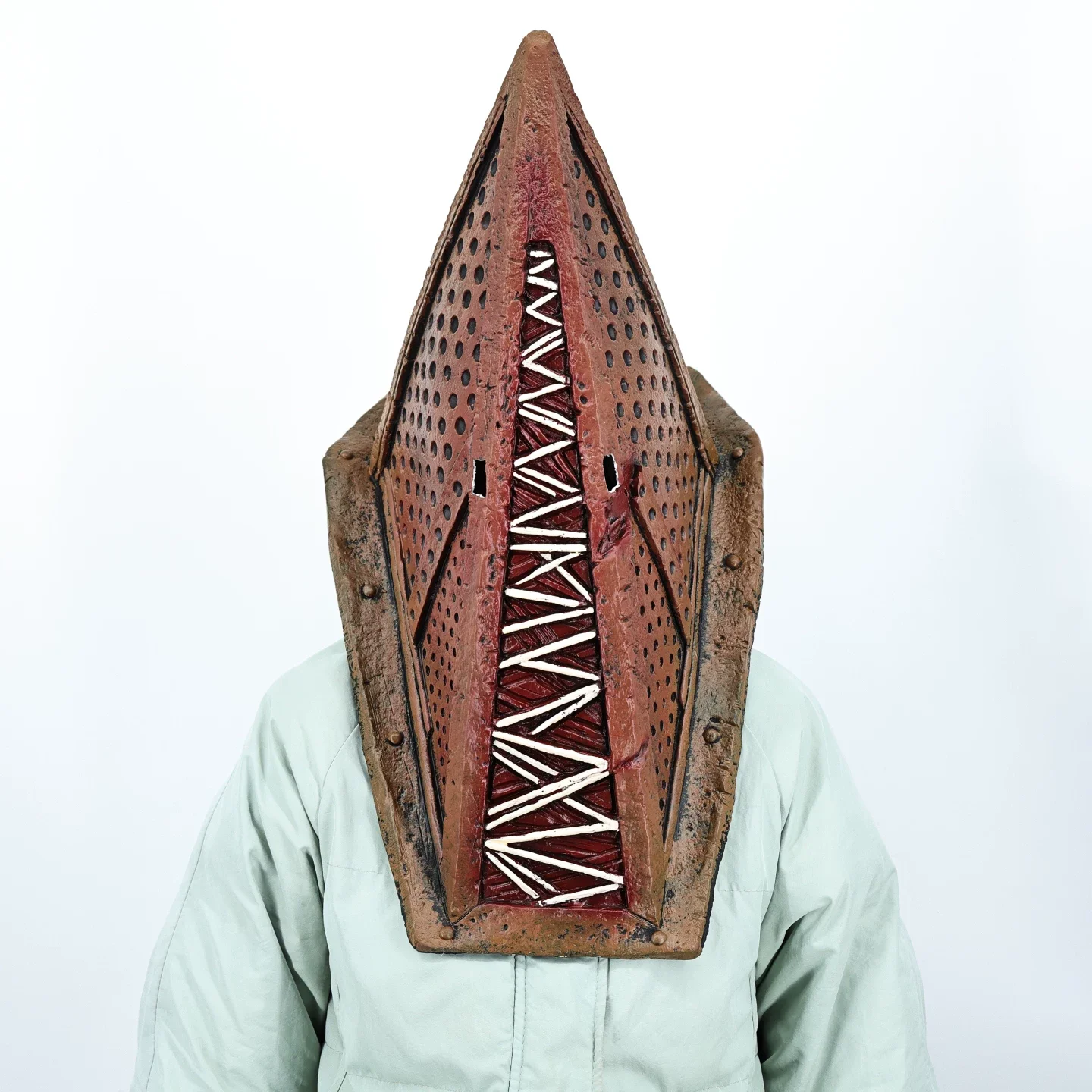 Game Return to Silent Hill Red Pyramid Head Mask Cosplay Costume Latex Masks Helmet Halloween Party Props
Game Return to Silent Hill Red Pyramid Head Mask Cosplay Costume Latex Masks Helmet Halloween Party Props