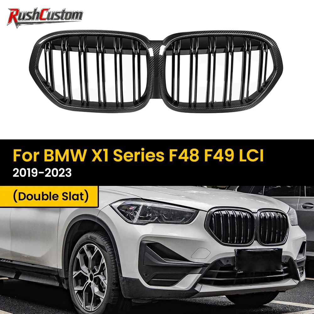 Real Dry Carbon Fiber Front Grill Grille Replacement Front Bumper Air Vent Hood Kidney Grille For BMW X1 Series F48 F49 LCI
Real Dry Carbon Fiber Front Grill Grille Replacement Front Bumper Air Vent Hood Kidney Grille For BMW X1 Series F48 F49 LCI
