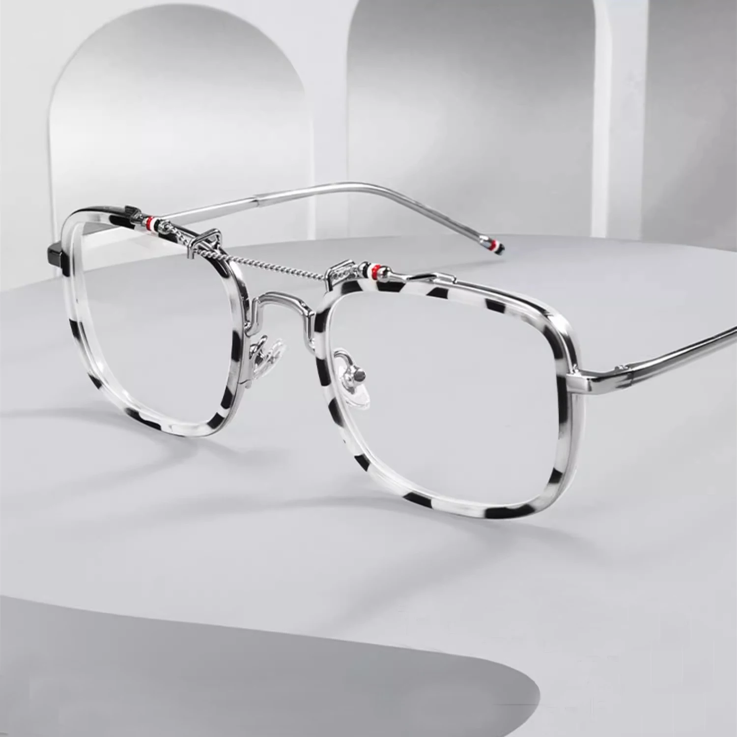 Brand Design Trendy Square Optical Glasses Frame Men Vintage Double Beam Eyeglasses Women Fashion Full Rim Myopia Eyewear
Brand Design Trendy Square Optical Glasses Frame Men Vintage Double Beam Eyeglasses Women Fashion Full Rim Myopia Eyewear