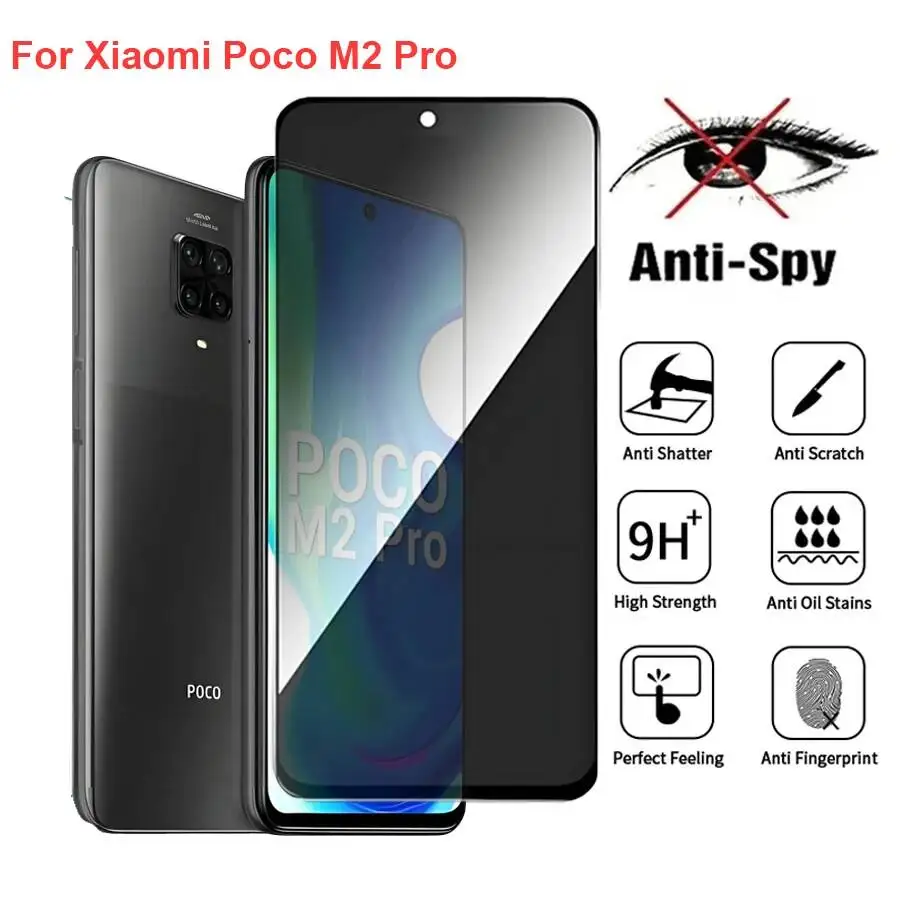 For Xiaomi Poco M2 Anti Spy Privacy Tempered Glass Protector Compatible For Pocom2 Pro Full Cover Screen Phone Film
For Xiaomi Poco M2 Anti Spy Privacy Tempered Glass Protector Compatible For Pocom2 Pro Full Cover Screen Phone Film