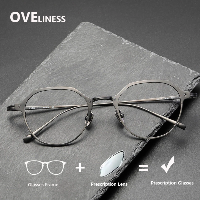 Оправа для оптических очков из чистого титана для мужчин, оправа для очков по рецепту для близорукости, женские винтажные очки, очки
Оправа для оптических очков из чистого титана для мужчин, оправа для очков по рецепту для близорукости, женские винтажные очки, очки