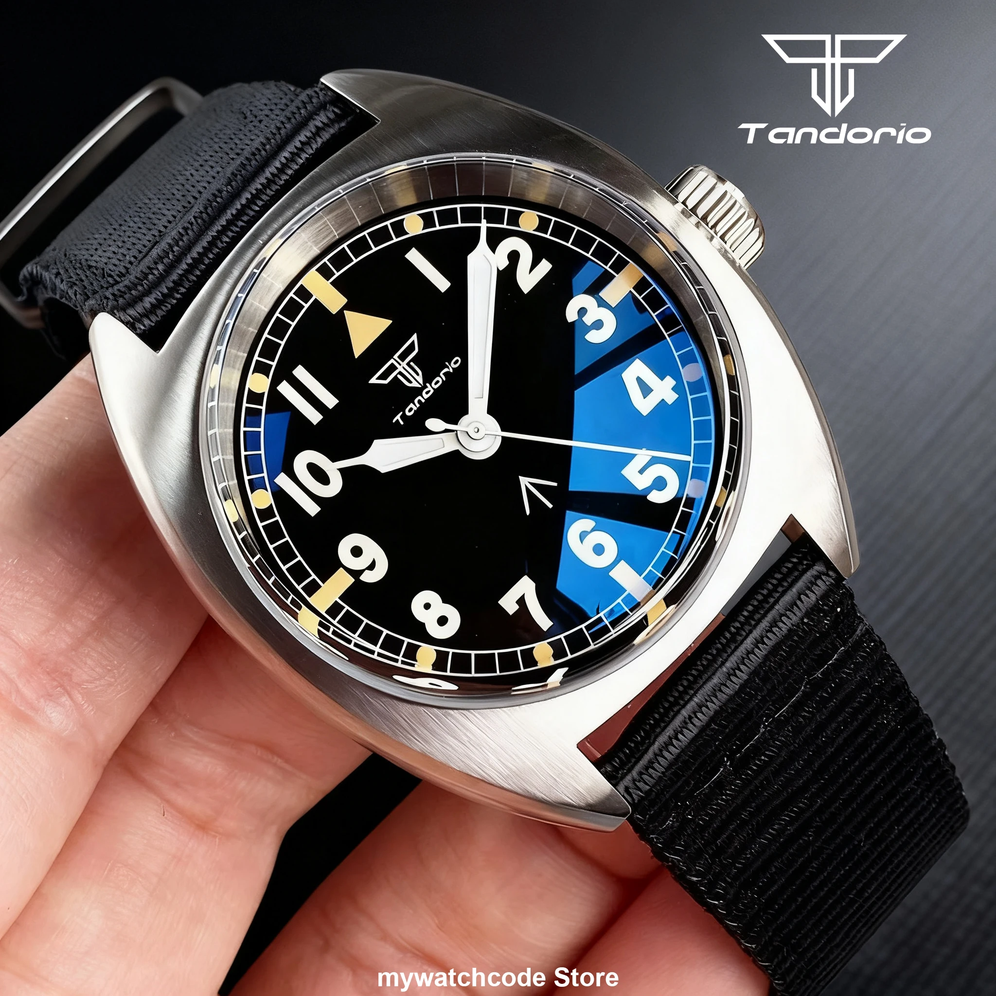 Miyota8215 PT5000 Dome Sapphire Tandorio 36mm Small Mechanical Watch for Men Wristwatch Green Lume Nylon Band Steel Clock
Miyota8215 PT5000 Dome Sapphire Tandorio 36mm Small Mechanical Watch for Men Wristwatch Green Lume Nylon Band Steel Clock