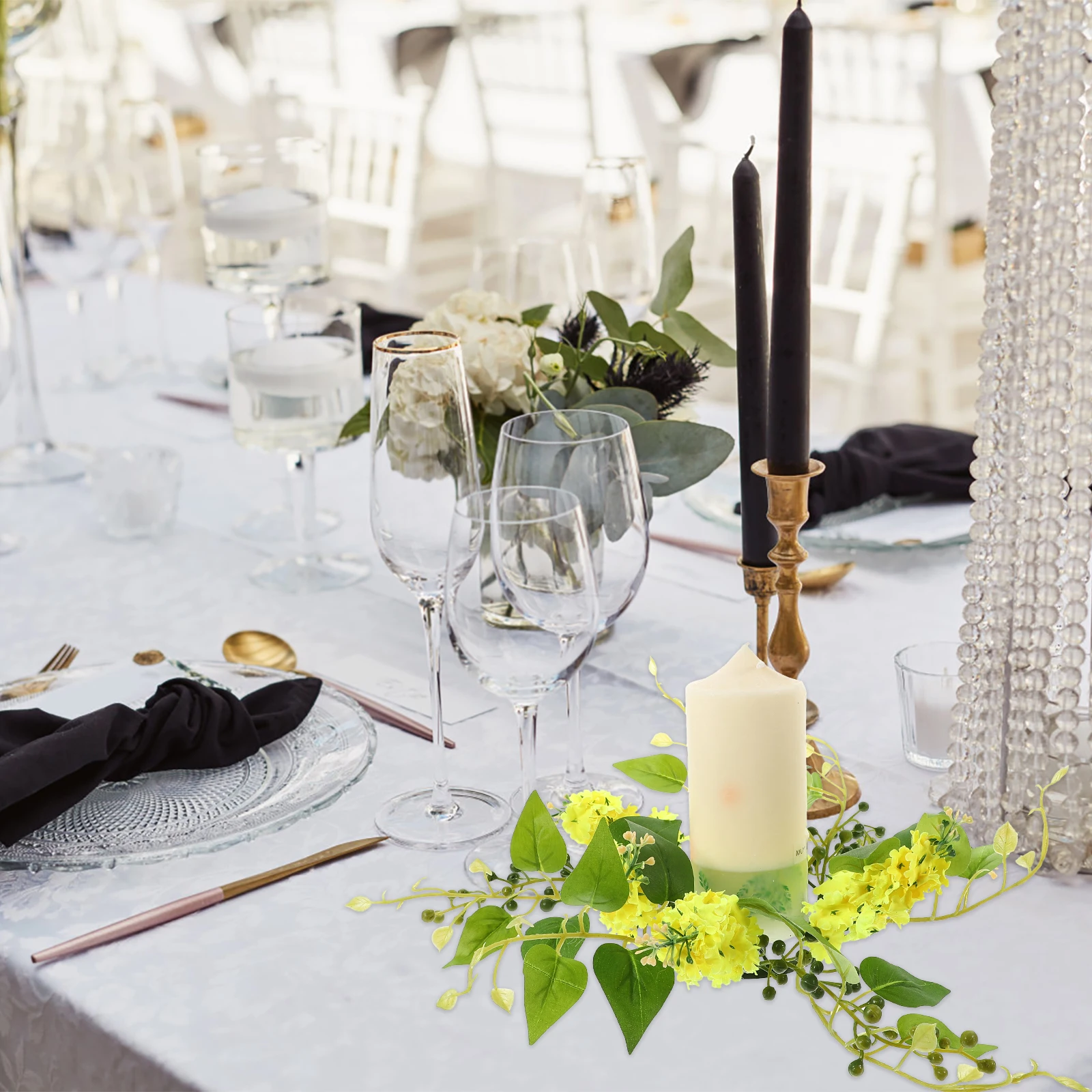 Fake Flower Decoration Table Small Garland Wreath Artificial Mini Dining Cloth Floral for Candles Rustic Wedding 
Fake Flower Decoration Table Small Garland Wreath Artificial Mini Dining Cloth Floral for Candles Rustic Wedding