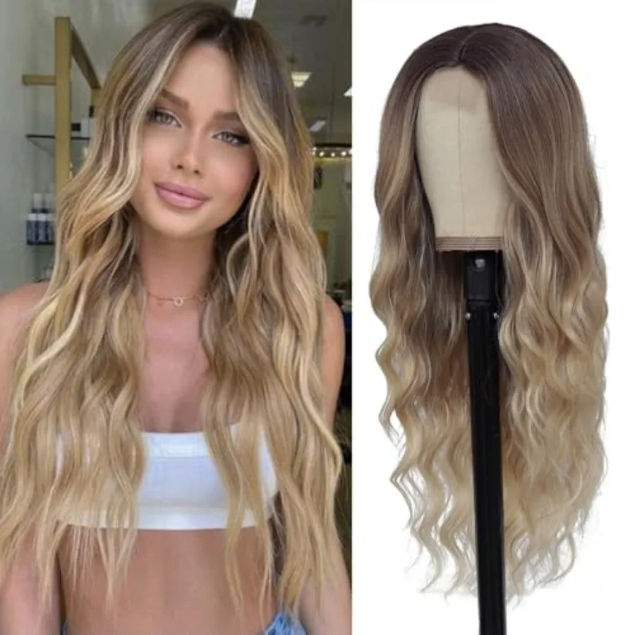 Long Ombre Blonde Wigs for Women 26 inch Long Wavy Middle Part Wig Ombre Blonde Wigs Upgraded Protein Fiber Hair Replacement Wi
Long Ombre Blonde Wigs for Women 26 inch Long Wavy Middle Part Wig Ombre Blonde Wigs Upgraded Protein Fiber Hair Replacement Wi