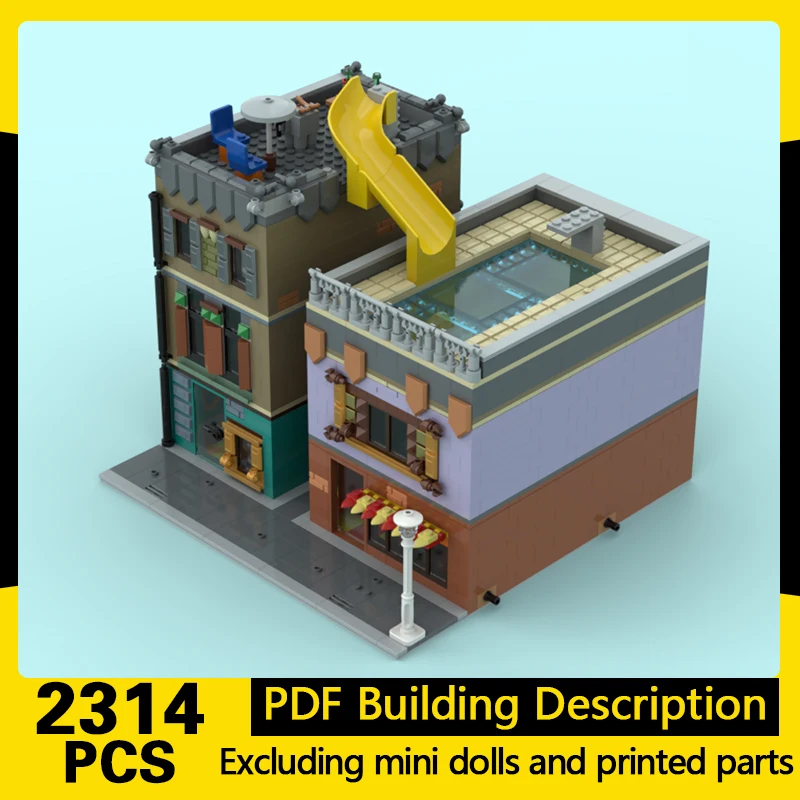 City Street View Model MOC Building Bricks Coastal Residences Modular Technology Gifts Holiday Assemble Children Toys Suit
City Street View Model MOC Building Bricks Coastal Residences Modular Technology Gifts Holiday Assemble Children Toys Suit