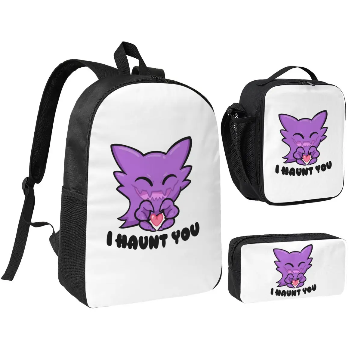 Haunter I Haunt You Backpack Student Boys Girls BookBag School Bag Computer Shoulder Bags 3ps Insulated Lunch Bag Pencil Case
Haunter I Haunt You Backpack Student Boys Girls BookBag School Bag Computer Shoulder Bags 3ps Insulated Lunch Bag Pencil Case