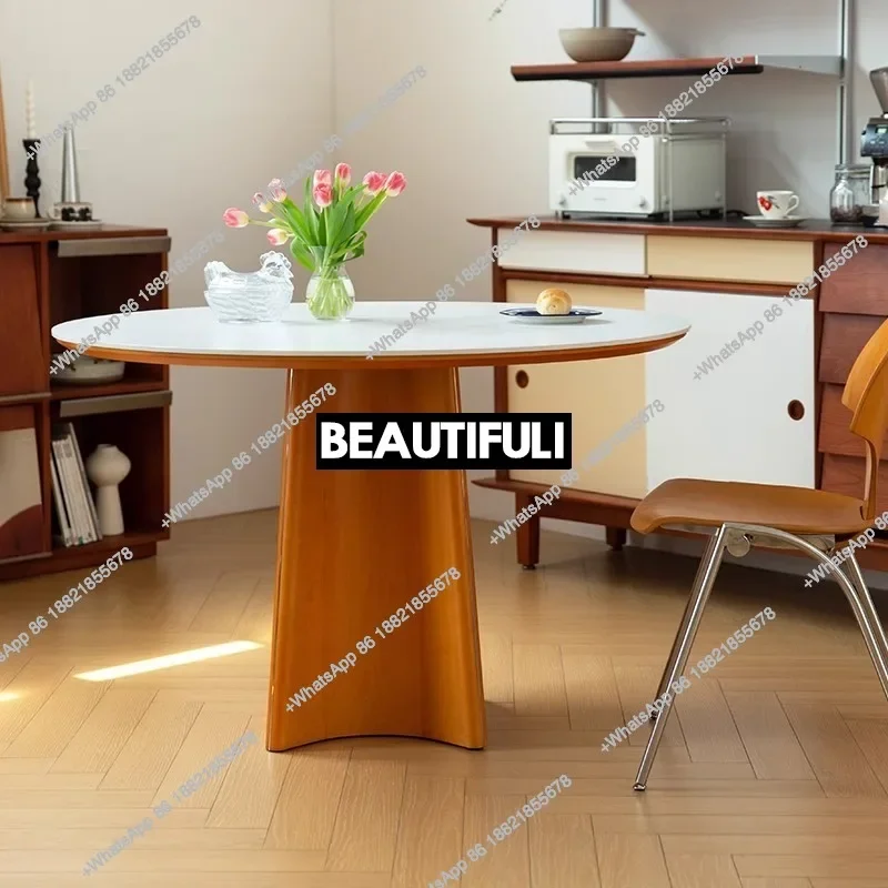 New arrrive Retro round table rock slab medium ancient style dining table simple modern household small apartment round dining t
New arrrive Retro round table rock slab medium ancient style dining table simple modern household small apartment round dining t