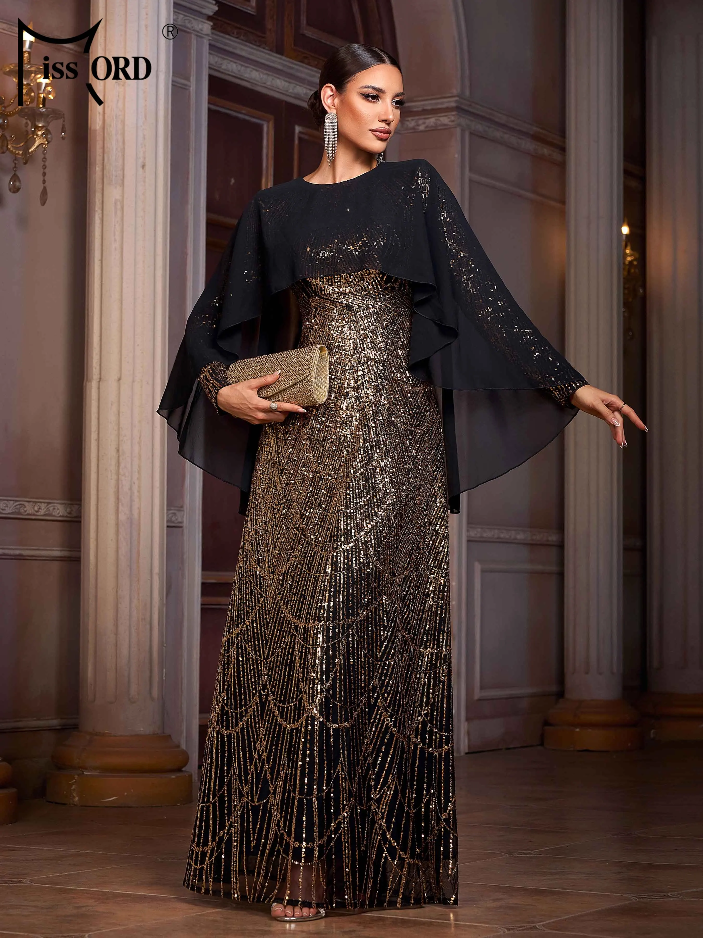 Missord 2025 New Church Round Neck Batwing Sleeve A Line Sequin Wedding Birthday Party Formal Occasion Maxi Dresses
Missord 2025 New Church Round Neck Batwing Sleeve A Line Sequin Wedding Birthday Party Formal Occasion Maxi Dresses