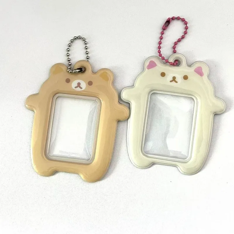 Hot New Kawaii Cartoon Rilakkumas Photo Card Holder Keyring Cute Bear Kpop Idol Keychain for 2 Inch Photo School License Case
Hot New Kawaii Cartoon Rilakkumas Photo Card Holder Keyring Cute Bear Kpop Idol Keychain for 2 Inch Photo School License Case