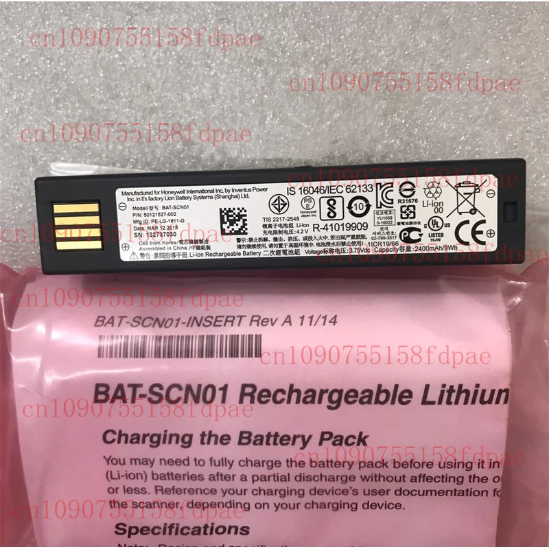 BAT-SCN01 New2400 мАч аккумулятор для сканера Honeywell 1902 1202 1911 1981 гг.
BAT-SCN01 New2400 мАч аккумулятор для сканера Honeywell 1902 1202 1911 1981 гг.