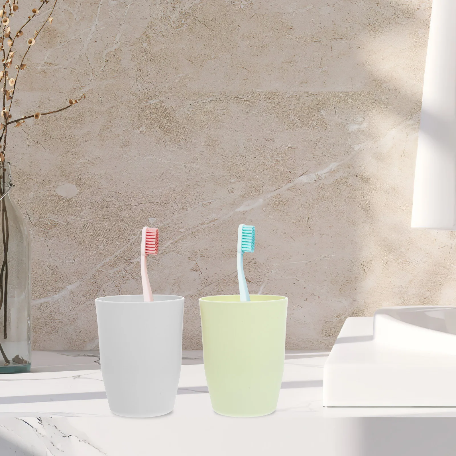Simple Mouthwash Cup Water Travel Mug Plastic Toothbrush Bathroom Brushing Lovers Drinking
Simple Mouthwash Cup Water Travel Mug Plastic Toothbrush Bathroom Brushing Lovers Drinking