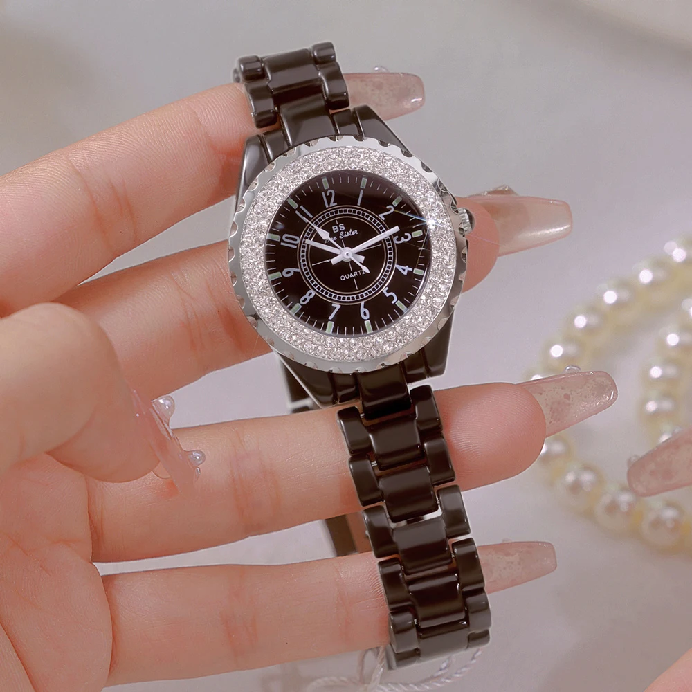 Новые модные женские кварцевые часы с керамическим ремешком, серебряные наручные часы с бриллиантами для девочек-студентов, Relogio Feminino, платье, подарки
Новые модные женские кварцевые часы с керамическим ремешком, серебряные наручные часы с бриллиантами для девочек-студентов, Relogio Feminino, платье, подарки