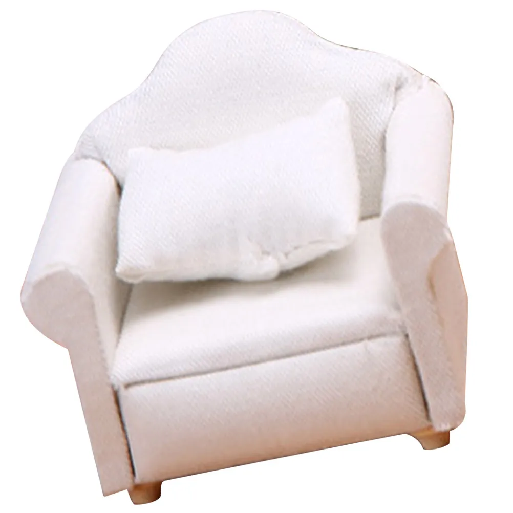 Miniature White Single Sofa Elegant Mini Couch Pillow Miniature Wooden Single Sofa Mini Furniture Accessories House Couch
Miniature White Single Sofa Elegant Mini Couch Pillow Miniature Wooden Single Sofa Mini Furniture Accessories House Couch