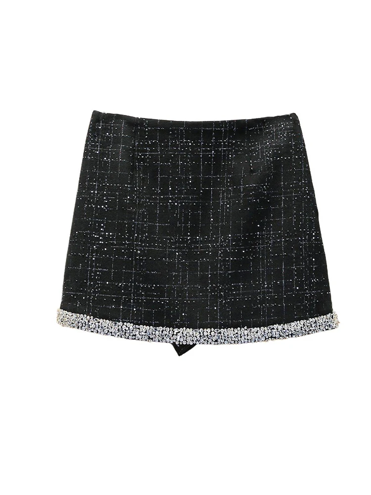 M Home South Oil High End Women's Faion Heavy Du Rhinestone Tweed Bla Skirt High Waist A-Line Simple Commute Sle
M Home South Oil High End Women's Faion Heavy Du Rhinestone Tweed Bla Skirt High Waist A-Line Simple Commute Sle
