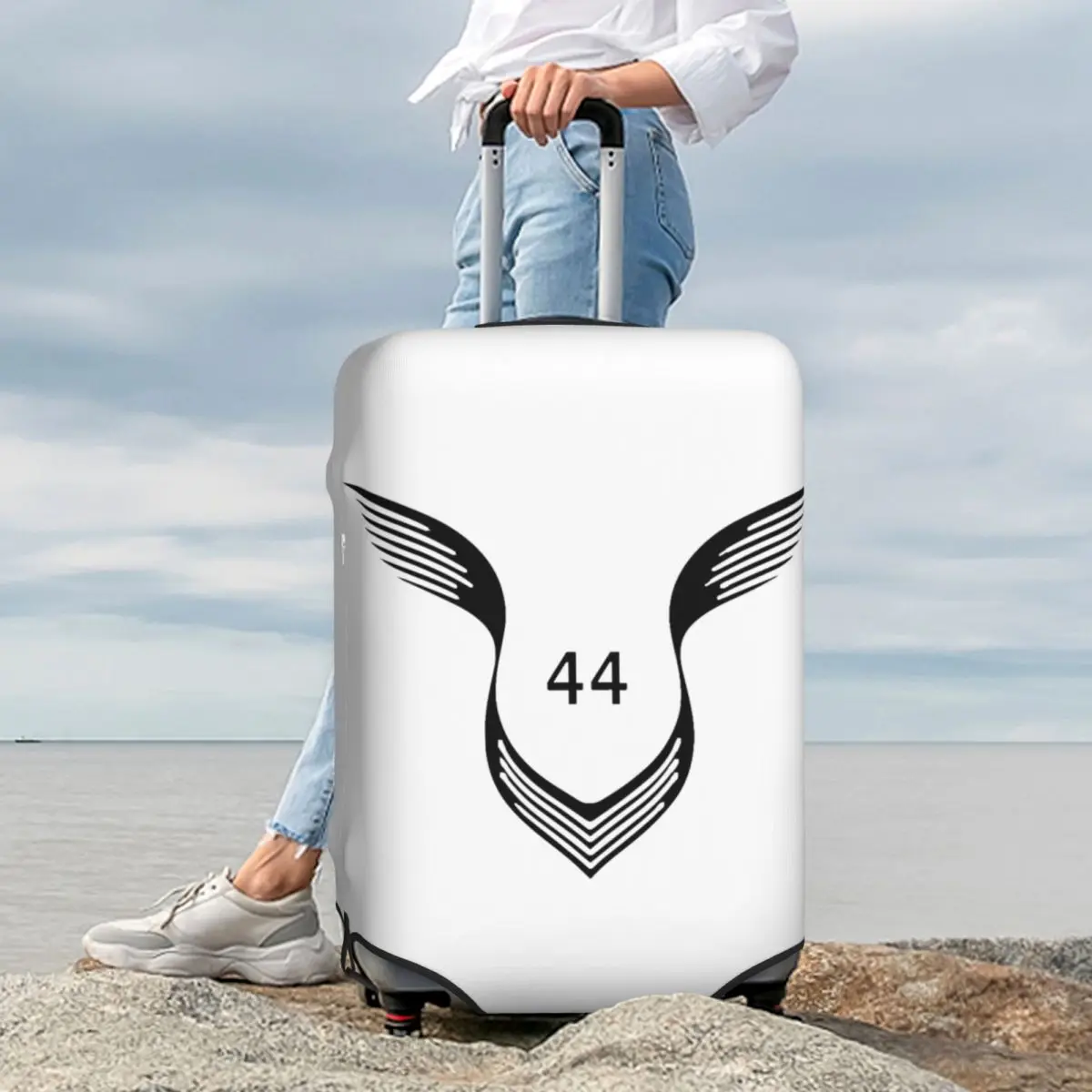 Защитный чехол для чемодана с логотипом Lewis Hamilton 44, эластичные защитные чехлы для багажа для путешествий, 18-32 дюймов 
Защитный чехол для чемодана с логотипом Lewis Hamilton 44, эластичные защитные чехлы для багажа для путешествий, 18-32 дюймов