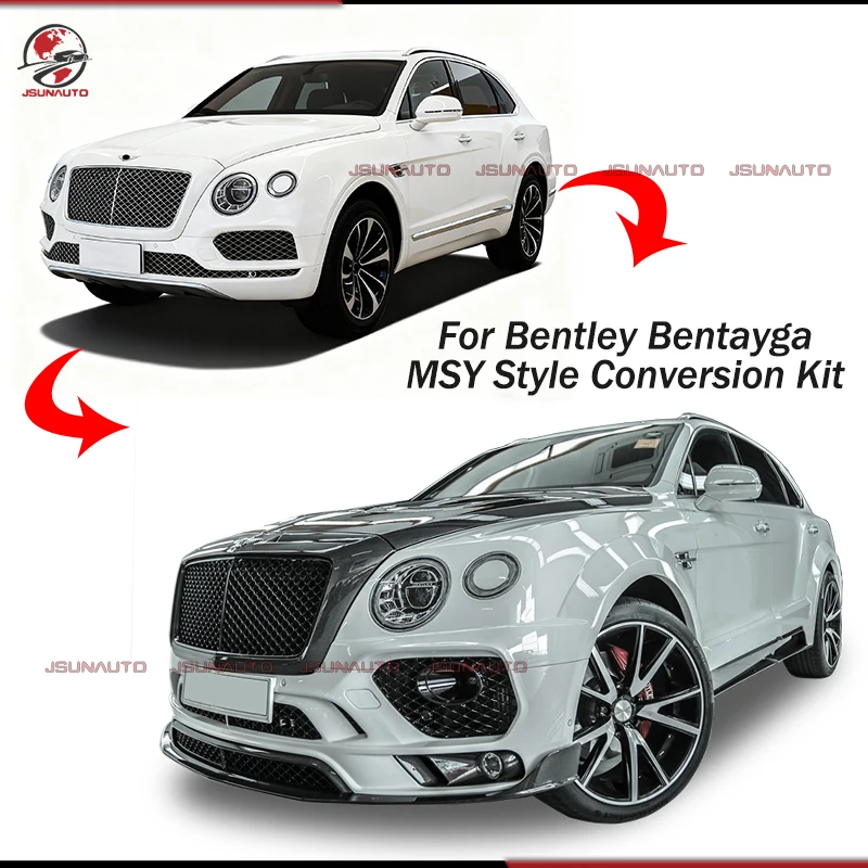 Car Modification MSY Style Carbon Fiber Front Rear Bumper Hood Bonnet For 16-19y Bentley Bentayga Wide Fender Flares Body Kit
Car Modification MSY Style Carbon Fiber Front Rear Bumper Hood Bonnet For 16-19y Bentley Bentayga Wide Fender Flares Body Kit