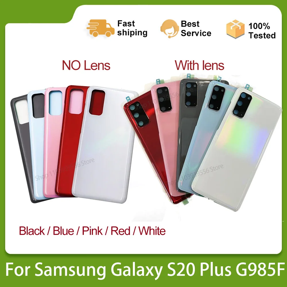 For Samsung Galaxy S20 Plus S20Plus G985F Glass Panel Battery Back Cover Housing Case Rear Door Replace and Adhesive Camera Lens
For Samsung Galaxy S20 Plus S20Plus G985F Glass Panel Battery Back Cover Housing Case Rear Door Replace and Adhesive Camera Lens